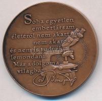 Bozó Gyula (1913-2004) 1995. "Dr. Béres József 75 éves" Br érem eredeti díszdobozban (42,5...