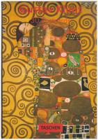 Gustav Klimt képeslap füzet 30 db szép, használatlan művészlappal, gerincnél elvált / Taschen reprint art postcard booklet with 30 cards