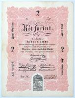 1848. 2Ft Kossuth bankó T:III szép papír / Hungary 1848. 2 Forint Kossuth Note C:F nice paper Adamo G106