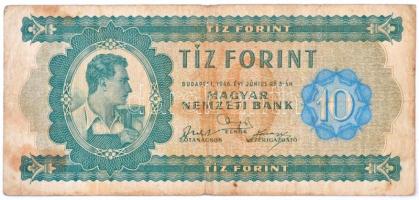 1946. 10Ft T:III- / Hungary 1946. 10 Forint C:VG Adamo F1