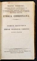 Schenkl, Maurus: Ethica Christiana. 2. köt. Esztergom, 1823, Josephus Beimel. Kicsit kopott félbőr kötésben, egyébként jó állapotban.