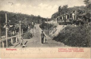 Budapest XII. Svábhegy, Fogaskerekű vasút, gőzmozdony / Schwabenberg, Zahnradbahn