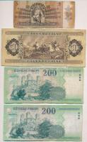 1939. 5P + 1989. 50Ft + 2002-2005. 200Ft (5x) "FA", "FB" és "FC" betűj...