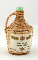 Vino Malaga Lacrimae Christi üres boros demizson, dugó nélkül, m: 22 cm