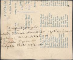 Hembach Gyula (?-?): Mindent percentre, antiszemita karikatúra, tus, papír, jelzett, a hátoldalán fe...