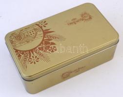 Barkácskellékek fém dobozban(régi csípőfogó, bilincsek, 8 db)