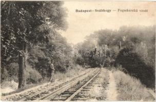 Budapest XII. Svábhegy, Fogaskerekű vasút, gőzmozdony (r)