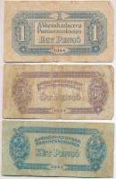 1944. 1P számozás nélkül + 2P + 5P "ő" betű felett az ékezet nyitott + 10P + 20P + 50P + 1...