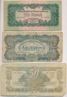 1944. 1P számozás nélkül + 2P + 5P "ő" betű felett az ékezet nyitott + 10P + 20P + 50P + 1...