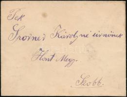 1918 2 db CS. és K. 26. Gyalogezred levélzáró levélen