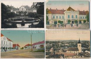 Abony - 10 db RÉGI városképes képeslap, vegyes minőség / 10 pre-1945 townview postcards, mixed quality