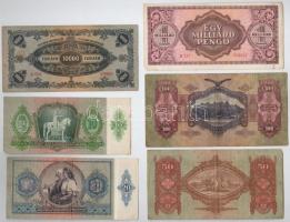 18db-os vegyes pengő tétel, közte egy adópengő: 1946. 500.000AP számozás nélküli, elcsúszott nyomat ...