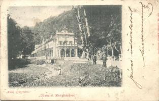 1899 Menyháza, Moneasa; Meleg gyógyfürdő, Divald Károly / spa (EK)