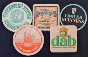 Kb 100 db vegyes magyar és külföldi söralátét, benne régebbiekkel / Beer mats