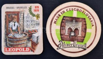 Kb 100 db vegyes magyar és külföldi söralátét, benne régebbiekkel / Beer mats