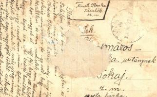 Tiszalök, Községháza, Református templom (ragasztónyom / gluemark)