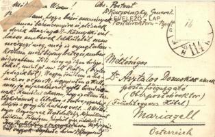 Budapest XII. Magyar királyi Postapalota, kiadja Ábrahám E., Dr. Asztalos Domokos posta főigazgatóna...