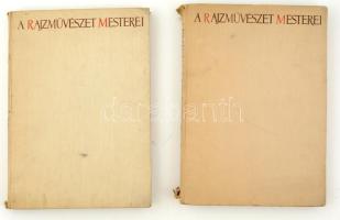 2 db művészeti könyv: Vayer Lajos: A rajzművészet mesterei. Bp., 1957, Képzőművészeti Alap Kiadóvállalata. Kicsit sérült vászonkötésben, egyébként jó állapotban.; Pataky Dénes: A rajzművészet mesterei. Bp., 1958, Képzőművészeti Alap Kiadóvállalata. Vászonkötésben, jó állapotban.