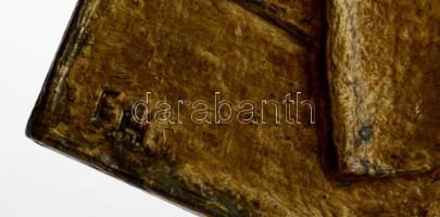 1988 E. H. jelzéssel: II. János Pál pápa Ausztriában, bronz plakett / John Paul II in Austria, bronz...