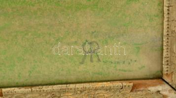 RR jelzéssel: Fehér ruhás hölgy. Pasztell, papír, üvegezett keretben, 43×34 cm