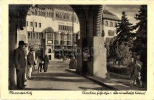 Marosvásárhely, Targu Mares; Városháza feljárója a Közművelődési házzal / townhall, public community center (EK)