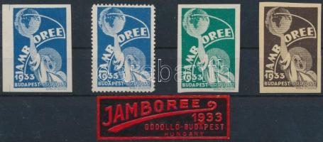 1933 Jamboree Gödöllő 5 klf levélzáró