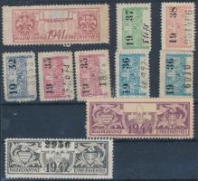 1932-1944 Cserkész igazolvány 10 db érvényességi bélyege