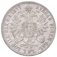 Ausztria 1877. 1Fl Ag "Ferenc József" (12,31g) T:1-,2 apró ph. / 
Austria 1877. 1 Florin ...