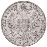 Ausztria 1878. 1Fl Ag "Ferenc József" (12,27g) T:1-,2 / 
Austria 1878. 1 Florin Ag "...