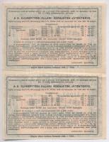 Budapest 1948. "Fél sorsjegy - X. Újjáépítési Állami sorsjáték" "A" és "B&q...