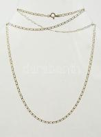 Vékony ezüst(Ag) nyaklánc, jelzett, h: 53 cm, nettó: 4 g