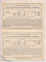 Budapest 1948. "Fél sorsjegy - VIII. Újjáépítési Állami sorsjáték" "A" és "...