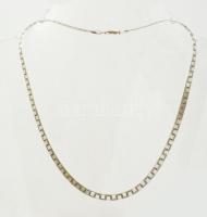 Ezüst(Ag) meandermintás kígyó nyaklánc, jelzett, h: 42,5 cm, nettó: 9,9 g
