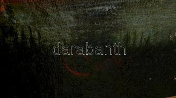 Barton jelzéssel: Erdei kis ház. Olaj, vászon, restaurált, 54×68 cm