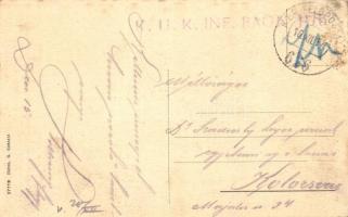 Tovena, Piazzetta / square, well, "K.u.K. Inf. Baon. II/5." stamp