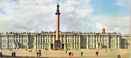 10 db MODERN nagyméretű (36 cm x 16 cm) nem képeslap hátoldalú panorámalap Szentpétervárról / 10 MOD...