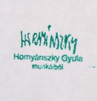 Hornyánszky hagyatéki pecsét jelzéssel: 2 vázlat rajz, ceruza-tus, papír, egyiken szakadással, 31×45...