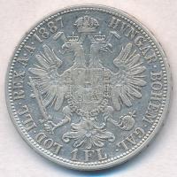 Ausztria 1887. 1Fl Ag "Ferenc József" T:2,2-
Austria 1887. 1 Florin Ag "Franz Joseph...