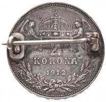 1912KB 2K Ag "Ferenc József" kitűzővé alakítva T:2 patina
Adamo K6