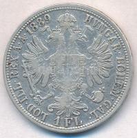 Ausztria 1889. 1Fl Ag "Ferenc József" T:2-
Austria 1889. 1 Florin Ag "Franz Joseph&q...