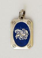Ezüst(Ag) vízöntő horoszkóp függő, jelzett, 1,3x2,5 cm, bruttó: 2,1 g
