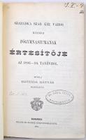 Szabadka Szabad Királyi Város Főgymnásiumának Értesítője az 1893/4. tanévről (Fénymásolat!), Szerk.:...