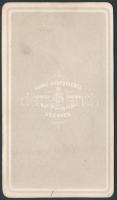 cca 1860 I. János (1801-1873) szász király fotója, Hanns Hanfstaengl, Drezda 6x10 cm. / cca 1860 Pho...