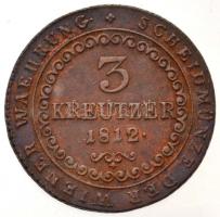 1812S 3kr Cu "I. Ferenc" T:2