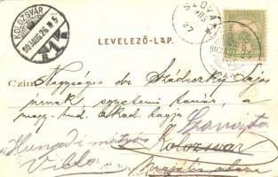 Szepsi, Abaúj-Szepsi, Moldava nad Bodvou; Indóház, vasútállomás gőzmozdonnyal, kiadja Tóth István / ...