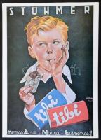 7 db régi plakát modern másolata. 6 egyforma. Tibi csoki, Altvater likőr. 25x34 cm