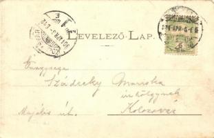 Nagyvárad, Oradea; Fő utcai belső részlet, Lojanek J. fényképész és Huzella M. üzlete / main street,...