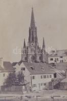 cca 1870 Németország 9 db feliratozott városkép (7 fotó Christian Koenig , Nurnberg; 1 fotó Hermann ...