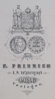 cca 1890 5 db Drezdai városkép, F. Fridrick, Prága, 6x10 cm. / cca 1890 Dresden, 5 photos, F. Fridri...