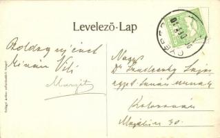 Aranyosgyéres, Campia Turzii; Hommer Alajos kereskedése, Szabó Gábor vendéglője, Vasútállomás, Római...